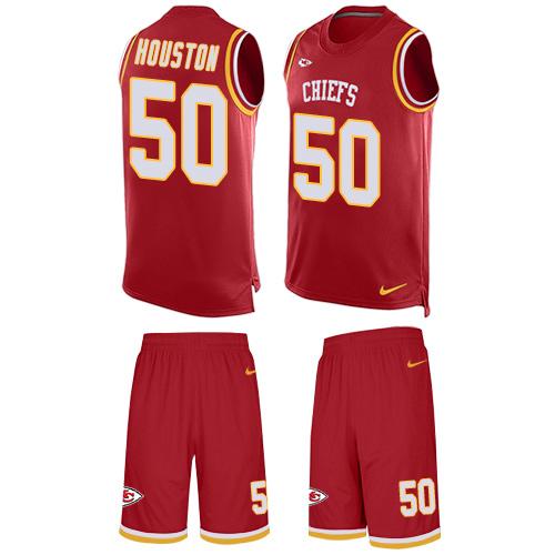 Nike Chiefs #50 Justin Houston Red Team Color Men's Stitched NFL Limited Tank Top Suit Jersey